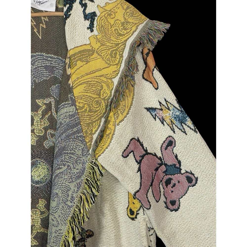 Grateful Dead Fabulous Blanket Yacht Coat Size M/L Deadhead Fringe Baroque RARE - Picture 11 of 16